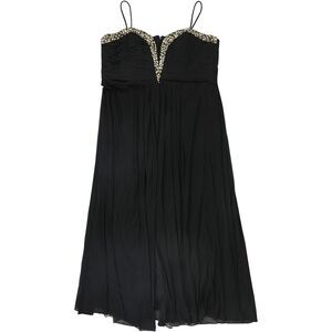 B&A Womens Embellished A-line Dress, Black, NWT